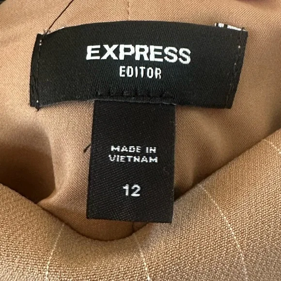 NWOT Express Editor High Waisted Pinstripe Pencil Skirt - Picture 7 of 9